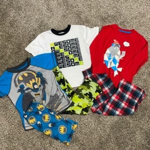 3 sends of boys pajamas